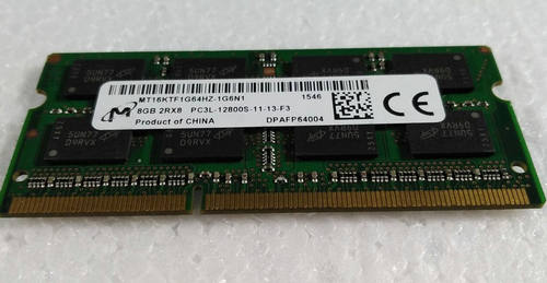镁光 DDR3L 8G 1600Mhz PC3L-12800S 低压笔记本内存