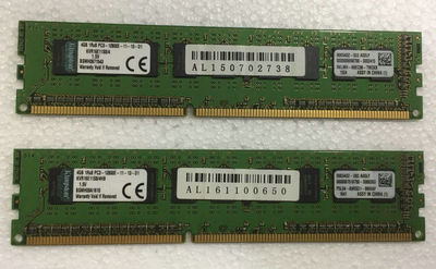 金士顿 DDR3 1600 ECC 4G KVR16E11S8/4 PC3-12800E
