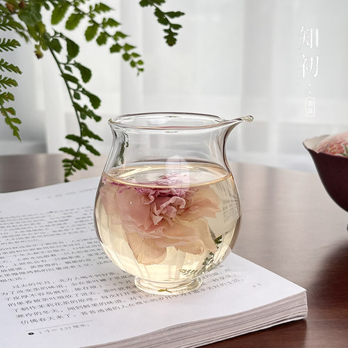 迷你高硼硅玻璃高足公道杯