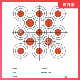 环形靶纸 EVA靶 H45射击靶纸30 练习靶纸 30cm靶纸 竞技比赛靶纸