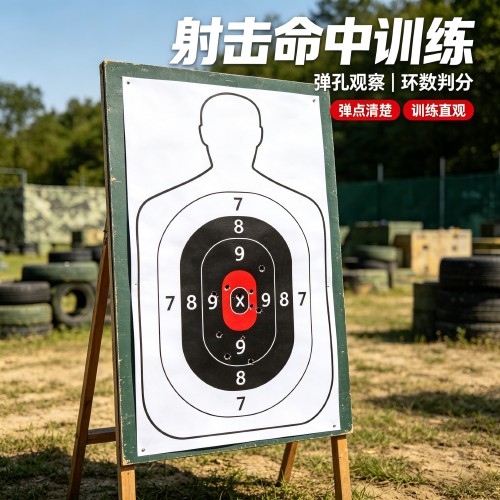 高清自粘胸环靶纸射击训练用