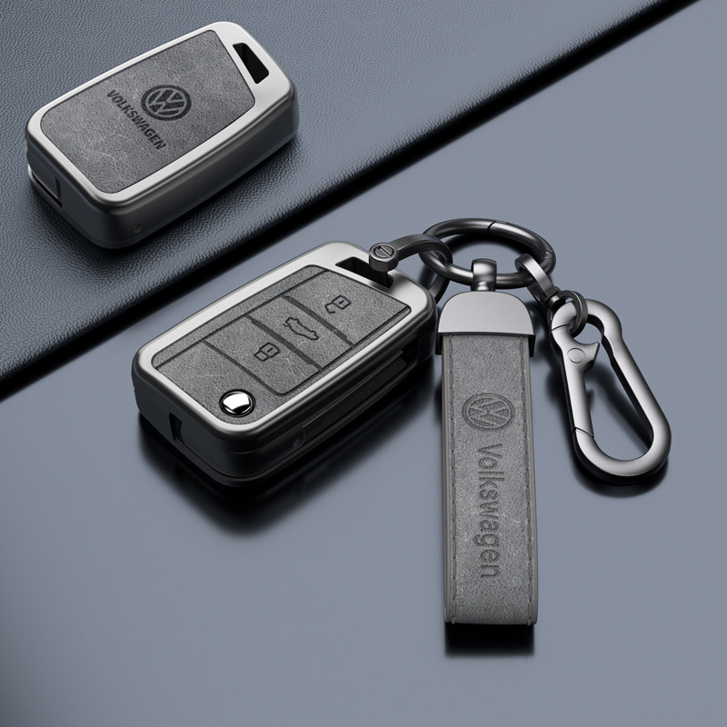 大众速腾2023款钥匙套宝来探岳x朗逸polo探歌高尔夫途观L汽车壳扣