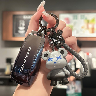 扣渐层男女壳包扣 f40魔方北汽时尚 北京bj40钥匙套汽车bj60 bj80