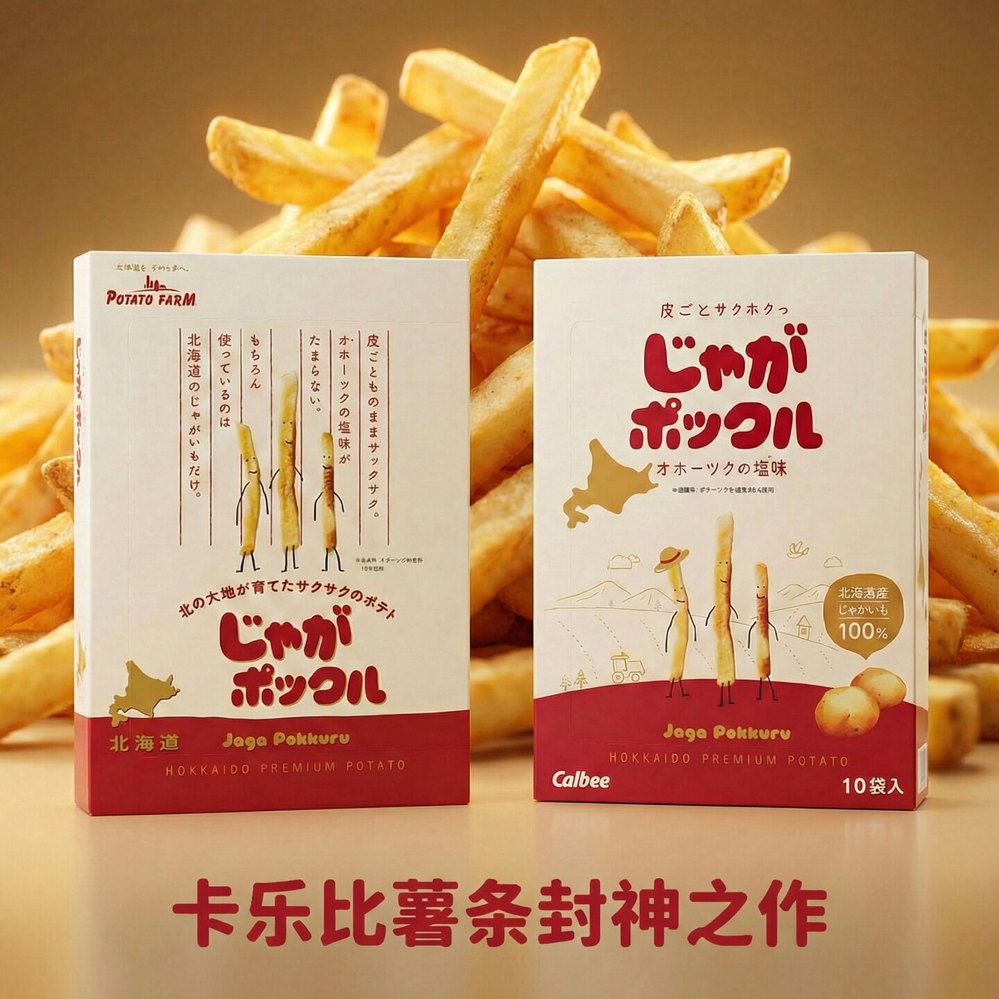 现货 进口日本Calbee卡乐比经典浓香北海道薯条三兄弟零食10袋装