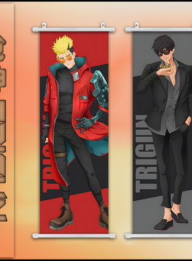 枪神TRIGUN周边 法修 威席 尼古拉斯 二次元谷子海报装饰画布挂画