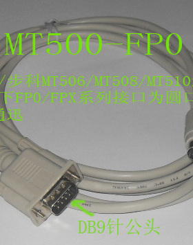 适用松下FP0/FPX与威纶MT506/MT508/MT510触摸屏通迅电缆MT500-FP