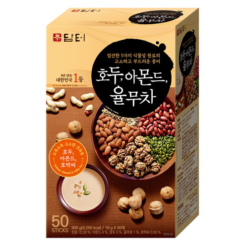 丹特韩国原装核桃杏仁薏米茶