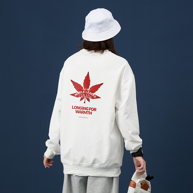 Unisex autumn new men's and women's round neck Pullover Sweater is loose in 2020