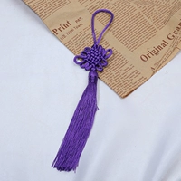 Фиолетовый простой китайский узел, 6 пластин [10 шт.]