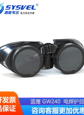 蓝鹰阻燃防冲击PC防护眼镜电焊护目镜眼罩焊工眼镜GW240/GW250