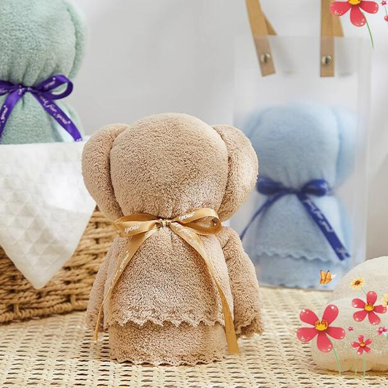 小熊毛巾伴手礼定制小礼品开业活动赠品儿童满月生日结婚回礼礼物