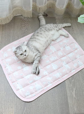 透气黑科技凉感猫咪春夏宠物垫子