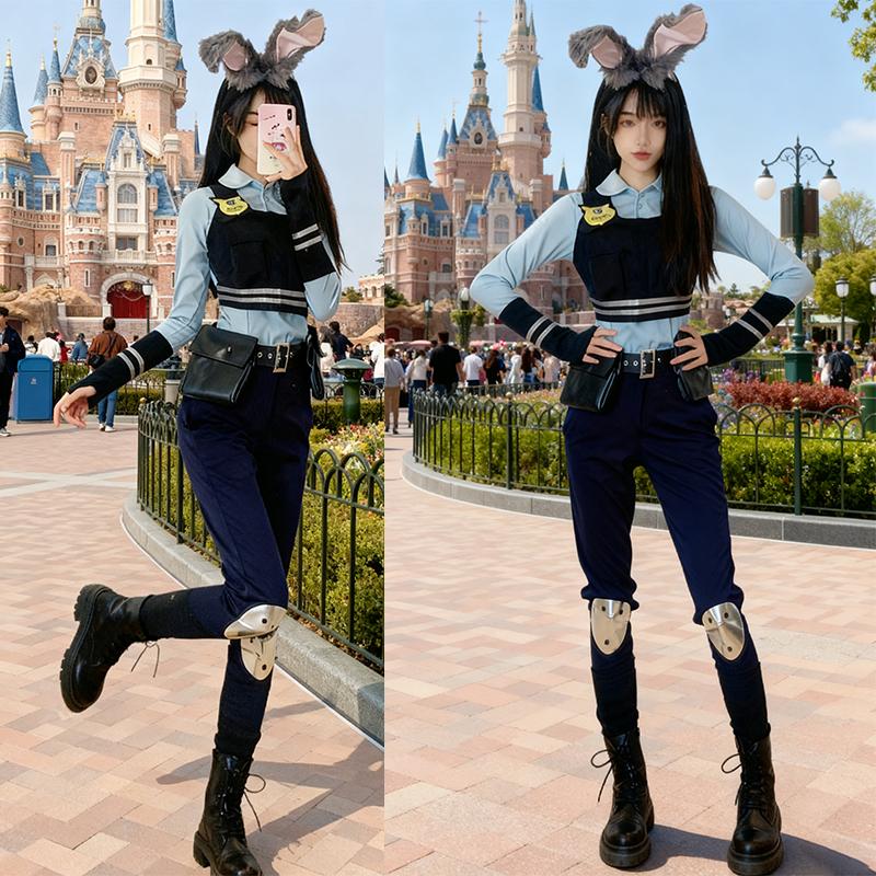 兔子警官judy朱迪cos服疯狂动物城cosplay大成人男女款全套动漫展