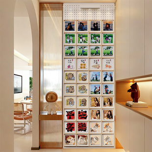 相片洞洞板照片墙上家用展示架客厅卧室装 饰陈列架墙面收纳置物架
