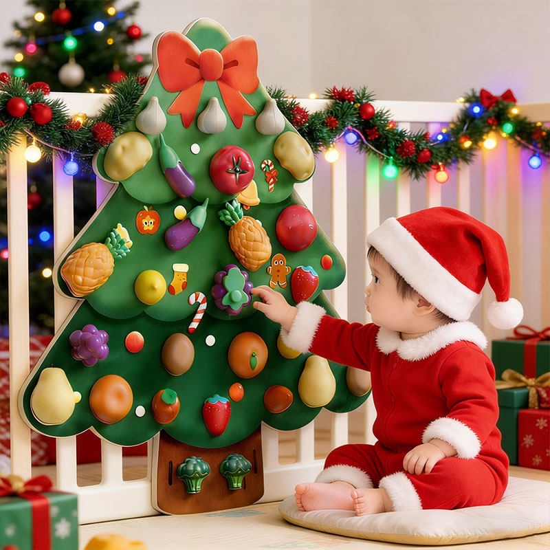 儿童水果切切乐圣诞树蒙氏早教