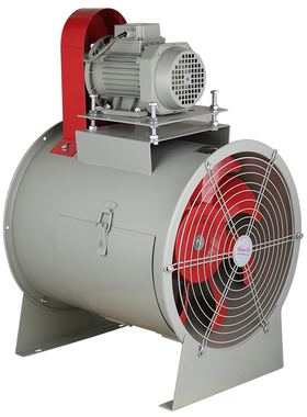 浙江沈力KT40电机外置轴流风机静音铝叶烤漆房专用皮带传动通风机