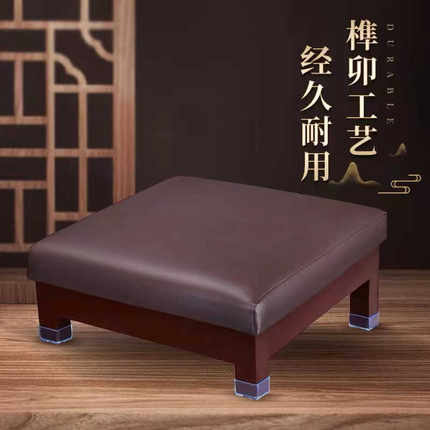 拜垫跪垫家用实木凳加厚海绵拜凳莲花垫软跪垫跪拜拜登