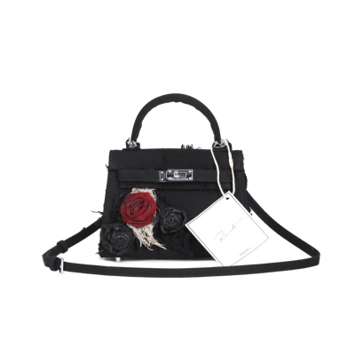 REINVENTS DARK ROSE HANDLE BAG 19 小众时尚潮流迷你帆布凯莉包
