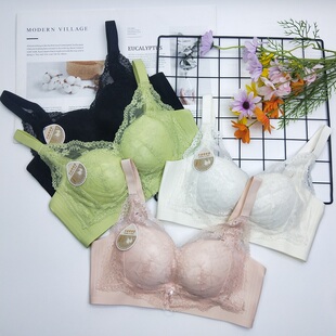 玛堤丝8460B温感棉透气无磁无侧骨文胸女 小胸中厚防下垂聚拢内衣