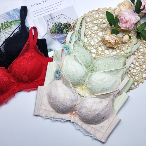 水晶伴侣无钢圈乳胶聚拢小胸内衣