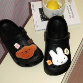 卡扣可爱小熊小兔百搭ins可拆卸配饰装 洞洞鞋 花个性 子鞋 饰品 扣鞋