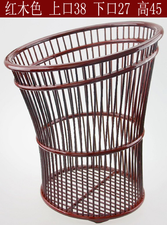 竹编收纳篮 斜口毛巾篮 酒店布草框 宾馆布草筐 脏衣服布草篮