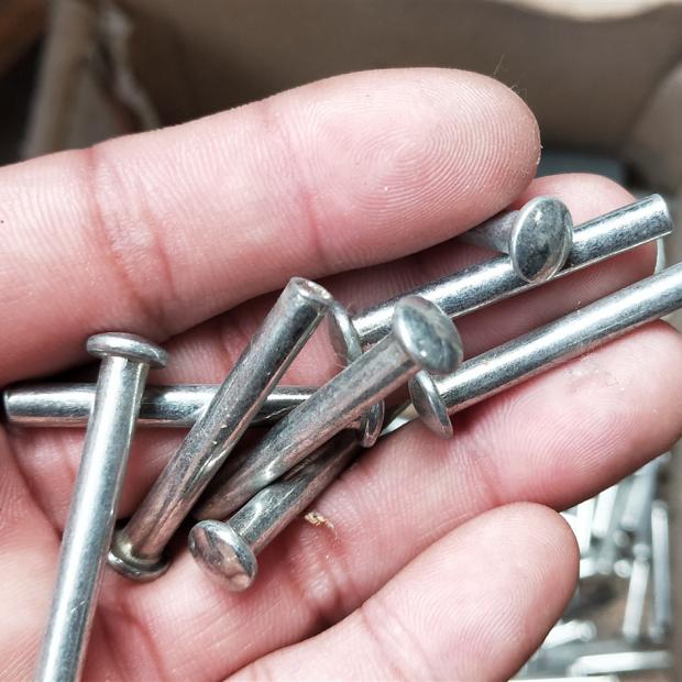 205小锹铆钉铁钉钉子农具固定螺纹钉户外铲子固定器