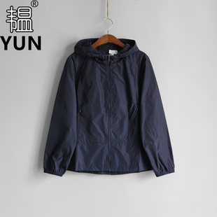 YUN韫2026秋季新品女装连帽显瘦韩版百搭短款收腰女风衣外套 9502