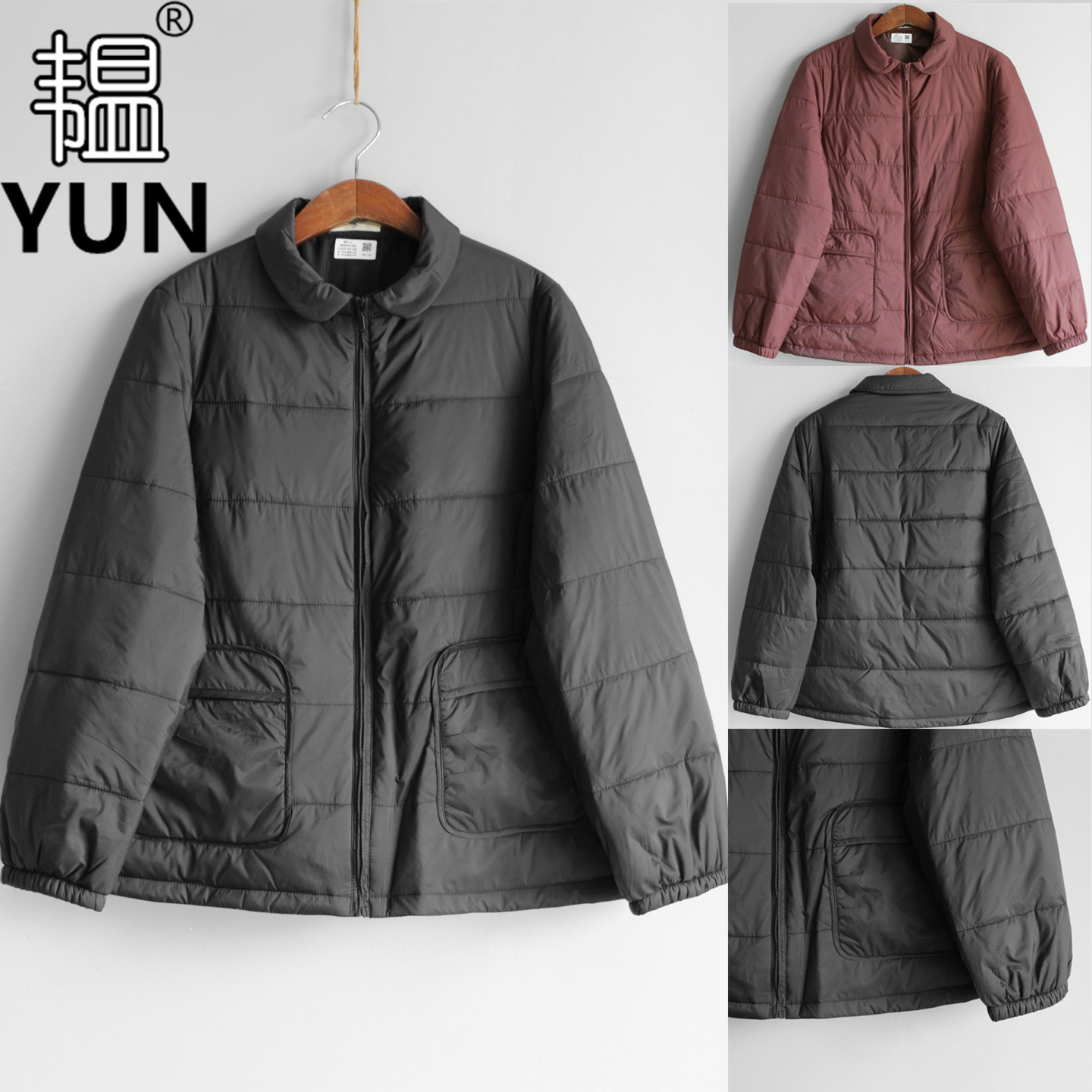 韫常规通勤百搭直筒轻便保暖棉服