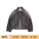 Acne 牛仔外套 复古褪色泼墨宽松落肩夹克男女同款 Studios SS25