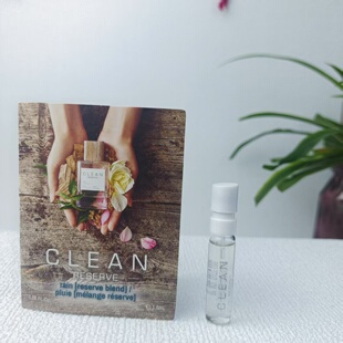 木质调  CLEAN/克霖 柔风甘雨女士试管浓香水小样1.5ml  持久留香