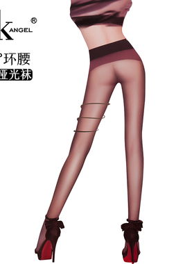 2双sk无痕环腰性感连裤袜夏薄款哑光天鹅绒10D高弹抗紫外线丝袜女
