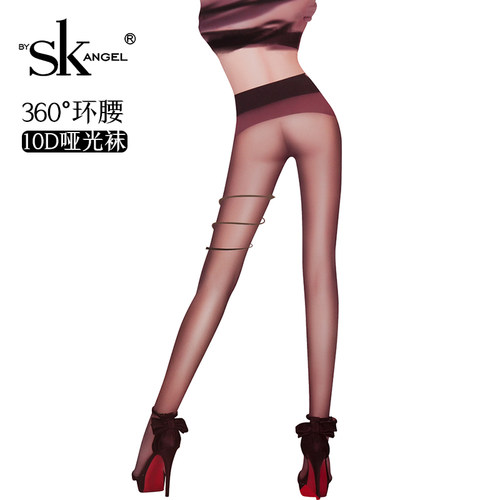 sk无痕低腰薄款天鹅绒哑光连裤袜