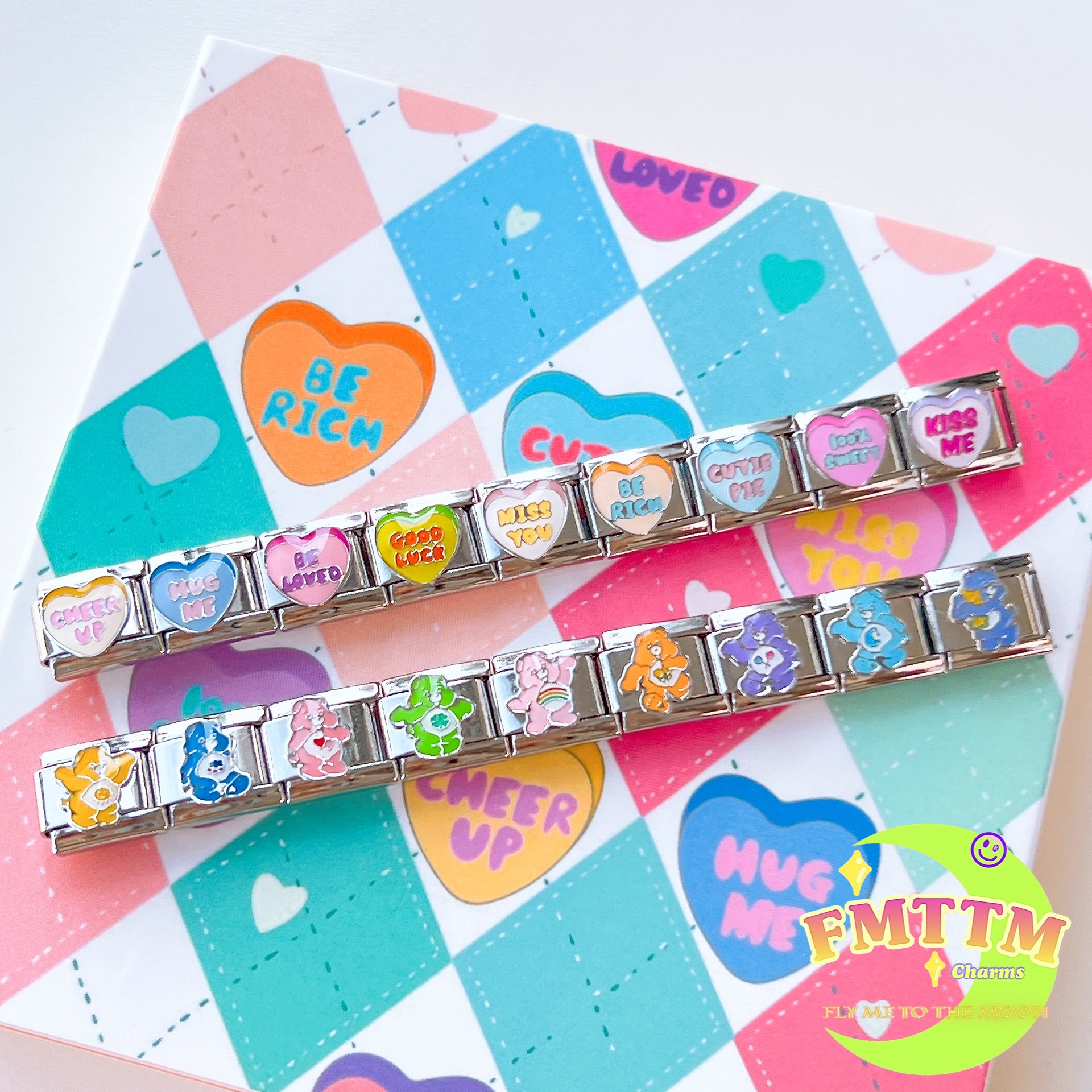 FMTTM模块手链彩虹熊单颗模块DIY搭配小众饰品情侣闺蜜生日礼物