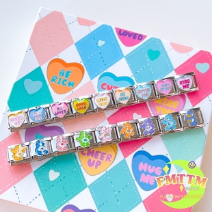 FMTTM模块手链彩虹熊单颗模块DIY搭配小众饰品情侣闺蜜生日礼物