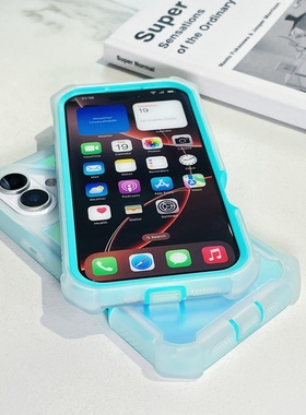 适用苹果16pro手机壳iphone15max加厚iph14磁吸magsafe充电13pormax防摔pm硬壳por高出屏幕apple二合一peo套