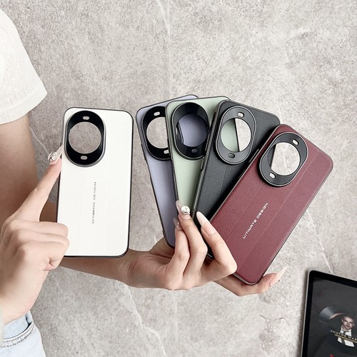 精孔镜头高档pu皮纹电镀硬壳