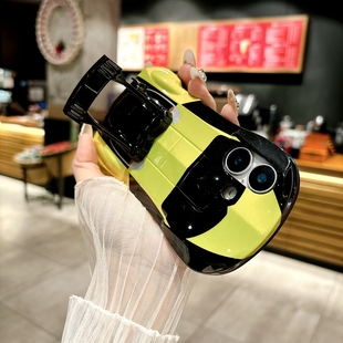 适用苹果16pro手机壳iphone17air汽车造型15个性14跑车13电镀12pm硅胶x带支架xsmax软壳xr小众8plus男款iph11