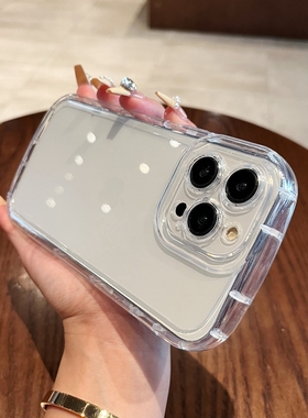 适用苹果16pro手机壳iphone15厚硅胶14全包边13防摔12pm软壳x透明xsmax简约xr厚边8plus气囊iph11外壳7p新款