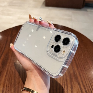 适用苹果16pro手机壳iphone15厚硅胶14全包边13防摔12pm软壳x透明xsmax简约xr厚边8plus气囊iph11外壳7p新款