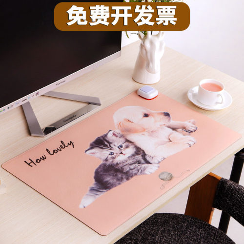 发热暖桌垫写作业220v加热鼠标垫耐用款办公室桌面电脑超大学生