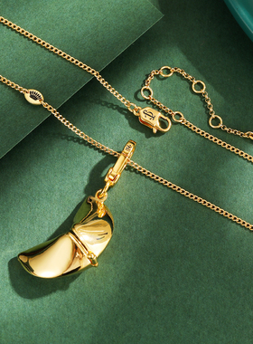 立体juicy男女镀金饼干吊坠潮