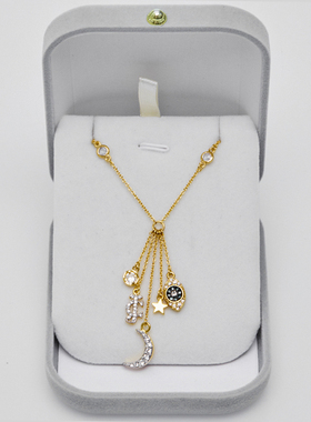 boshuolinjuicy时尚ins眼睛项链