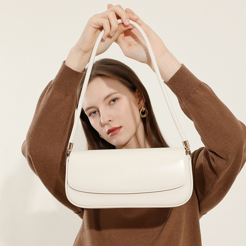 2025新款真皮女包马鞍包通勤腋下包小众设计女爆款手提单肩包女包,箱包皮具/热销女包/男包,单肩包,淘宝优惠券,粉丝福利购,淘宝优惠卷