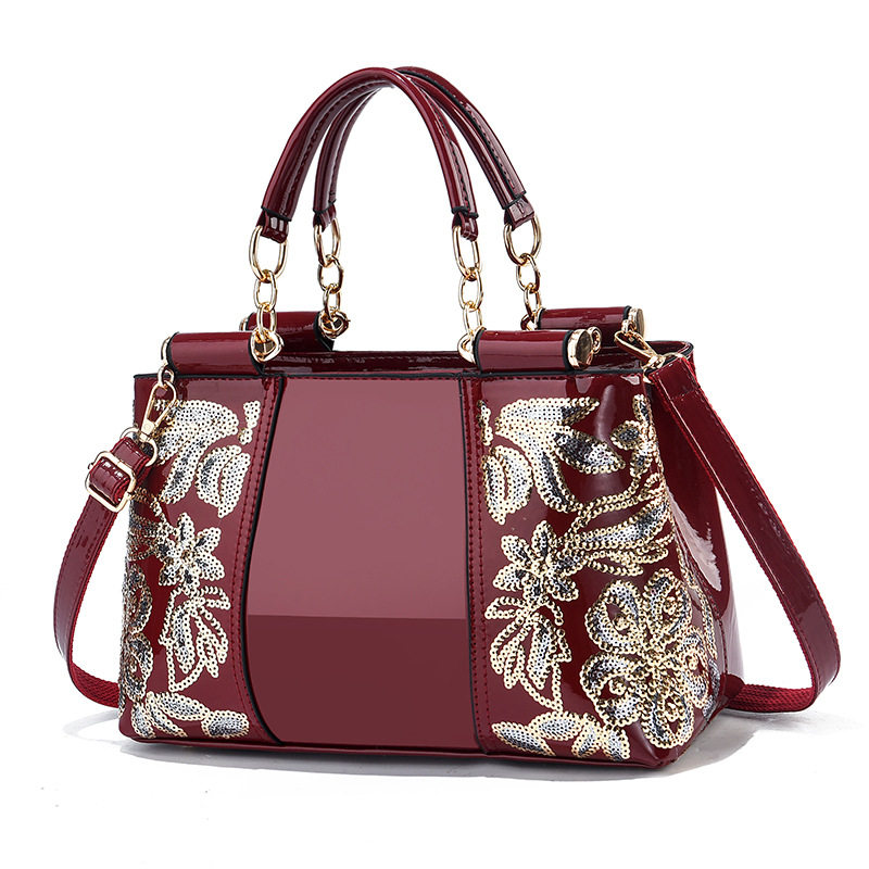 女包2024新款包包女OL通勤包定型时尚亮皮女包斜挎单肩手提包时尚,箱包皮具/热销女包/男包,单肩包,淘宝优惠券,粉丝福利购,淘宝优惠卷