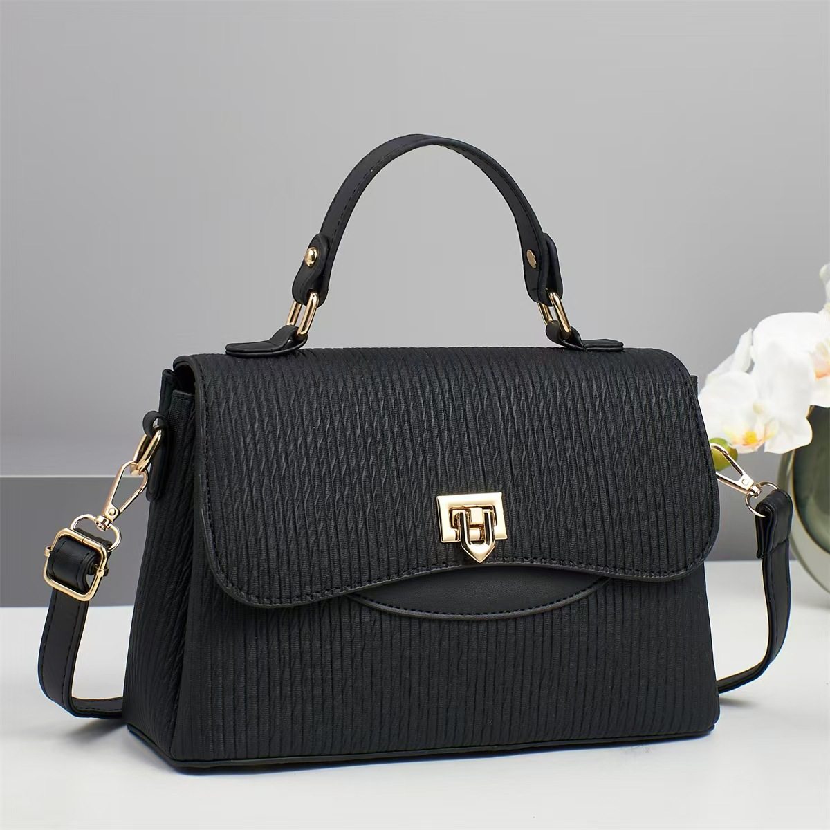 复古手提包2025夏季新款休闲纹理单肩包时尚潮流斜挎包跨境bags,箱包皮具/热销女包/男包,单肩包,淘宝优惠券,粉丝福利购,淘宝优惠卷