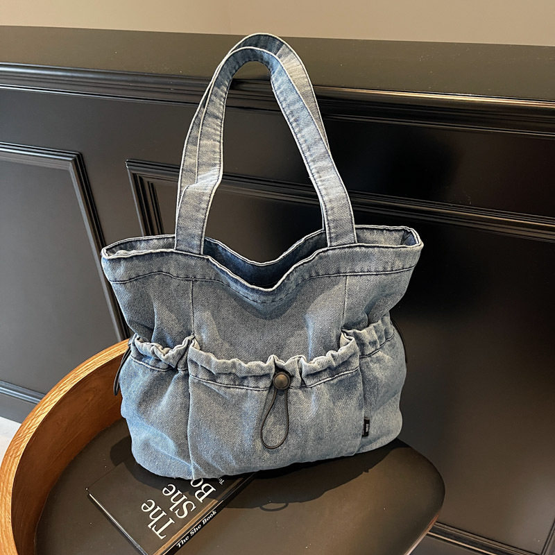 跨境2025新款女士妈妈包大容量时尚牛仔布单肩手提斜挎包休闲女包,箱包皮具/热销女包/男包,单肩包,淘宝优惠券,粉丝福利购,淘宝优惠卷