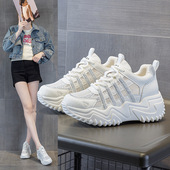 百搭松糕厚底增高休闲鞋 跨境老爹鞋 网面透气运动鞋 韩版 女夏季 新款