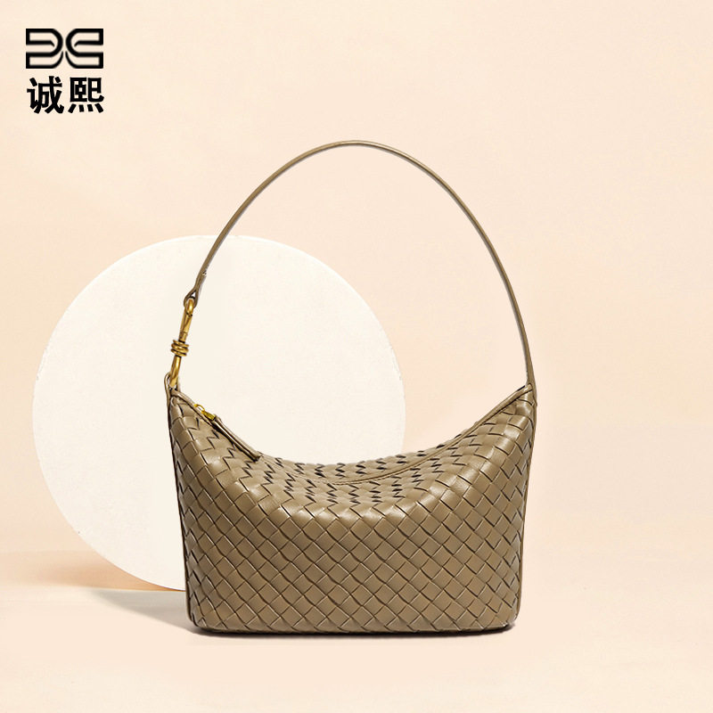 小众手工编织包包时尚单肩斜挎包休闲女简约手提饭盒包潮流腋下包,箱包皮具/热销女包/男包,单肩包,淘宝优惠券,粉丝福利购,淘宝优惠卷