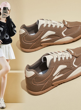 2025春季新款德训小白鞋ins韩版女学生板鞋运动跑步休闲鞋街拍F13